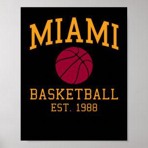 Miami Basketball Poster