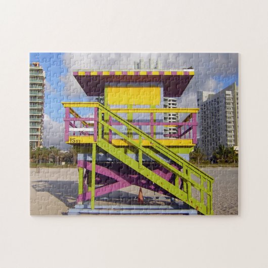 Miami Beach 15 St. Pic-Puzzlespiel Puzzle (Horizontal)