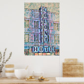 Miami Beach Art Deco Hotel Malerei 3 Poster (Küche)