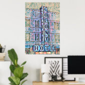 Miami Beach Art Deco Hotel Malerei 3 Poster (Heimbüro)