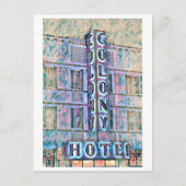 Miami Beach Art Deco Hotel Malerei 3 Postkarte (Vorderseite)