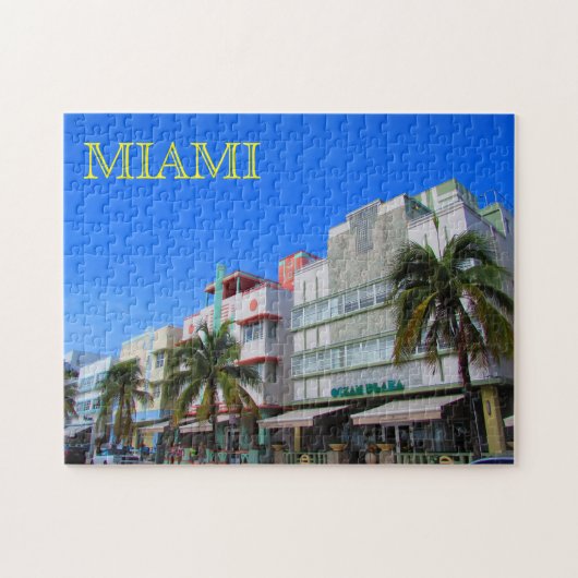Miami Beach Art Deco Puzzle (Horizontal)