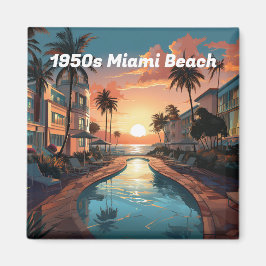 Miami Beach Art Deko Hotel in den 50er Jahren bei  Magnet