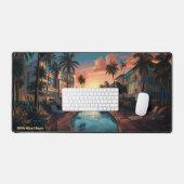 Miami Beach Art Deko Hotel in den 50er Jahren bei Schreibtischunterlage (Tastatur & Maus)