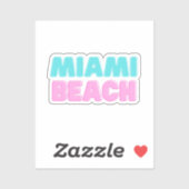 Miami Beach Aufkleber (Blatt)