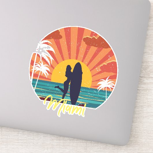 Miami Beach Aufkleber (Detail)