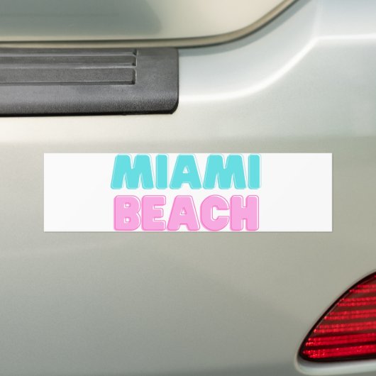 Miami Beach Autoaufkleber (Auf Auto)
