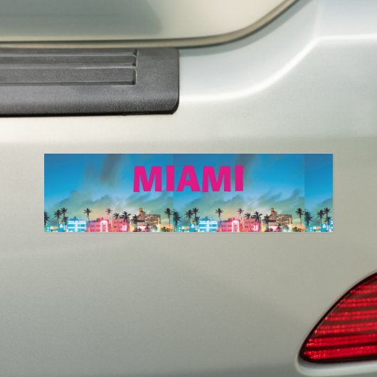 MIAMI BEACH AUTOAUFKLEBER (Auf Auto)