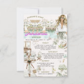 Miami Beach Bachelorette Weekend Tour Einladung (Vorderseite)