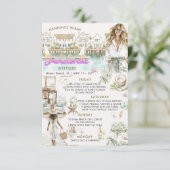 Miami Beach Bachelorette Weekend Tour Einladung (Stehend Vorderseite)