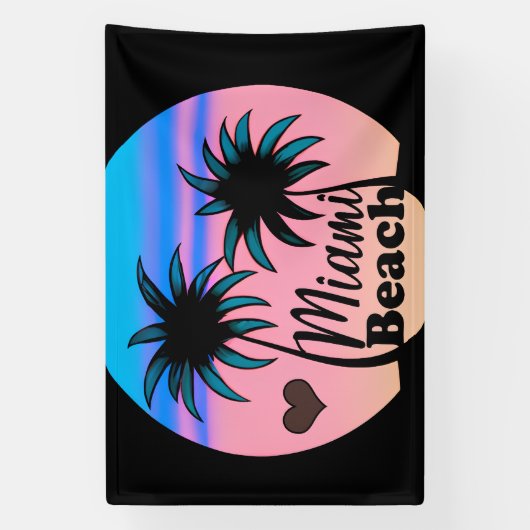 Miami Beach Banner (Vertikal)