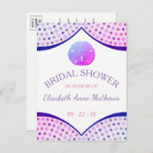 Miami Beach Bridal Dusche Einladung (Vorne/Hinten)