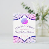 Miami Beach Bridal Dusche Einladung (Stehend Vorderseite)