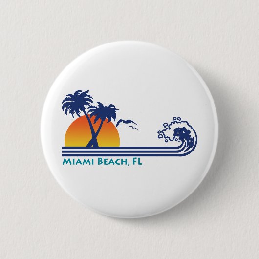 Miami Beach Button (Vorderseite)