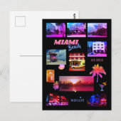 Miami Beach Collage Postkarte (Vorne/Hinten)