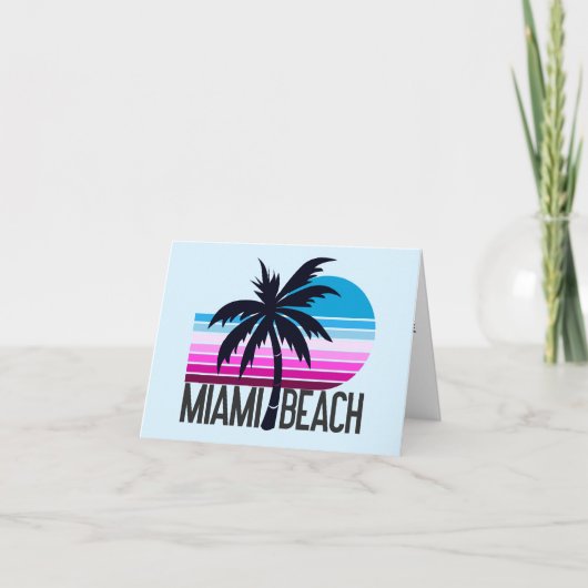 Miami Beach Dankeskarte (Vorderseite)