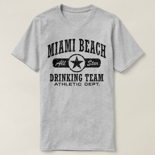 Miami Beach Drink Team T-Shirt (Design vorne)