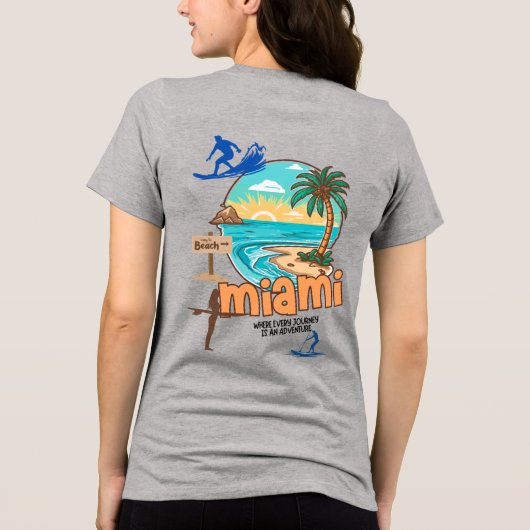 Miami Beach | Every Journey Is an Adventure Tee (Rückseite)