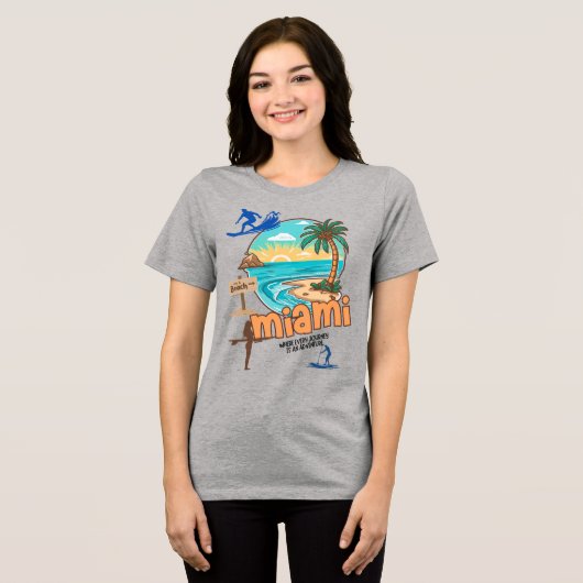 Miami Beach | Every Journey Is an Adventure Tee (Vorderseite voll)