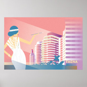 Miami Beach Faena Poster