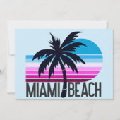 Miami Beach Feiertagskarte (Vorderseite)