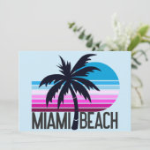 Miami Beach Feiertagskarte (Stehend Vorderseite)