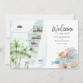 Miami Beach FL | Karte für Hochzeitswochenende (Vorderseite)