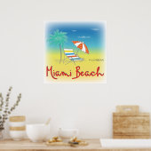 Miami Beach, FL-Vorsitzende Poster (Küche)