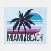 Miami Beach Fleecedecke (Vorderseite (Horizontal))