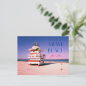 Miami Beach Florida #01 Postkarte (Stehend Vorderseite)