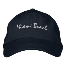Miami Beach Florida Baseball Hat Bestickte Baseballkappe
