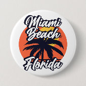 Miami Beach, Florida Button (Vorderseite)