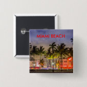 MIAMI BEACH FLORIDA BUTTON (Vorne & Hinten)