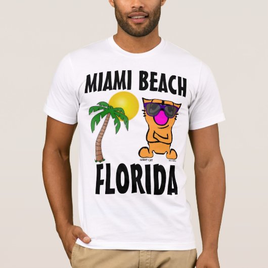MIAMI BEACH FLORIDA CAT-T - Shirt (Vorderseite)