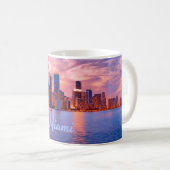 Miami Beach Florida City Skyline Kaffeetasse (VorderseiteRechts)
