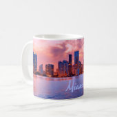 Miami Beach Florida City Skyline Kaffeetasse (Vorderseite Links)