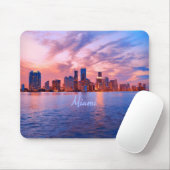 Miami Beach Florida City Skyline Mousepad (Mit Mouse)