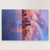 Miami Beach Florida City Skyline Puzzle (Horizontal)