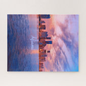 Miami Beach Florida City Skyline Puzzle (Horizontal)