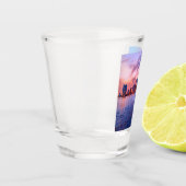 Miami Beach Florida City Skyline Schnapsglas (Links)