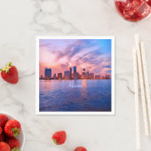 Miami Beach Florida City Skyline Serviette (Beispiel)