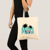 Miami Beach Florida Cool Fun Graphic Tote Bag Tragetasche (Vorderseite (Produkt))