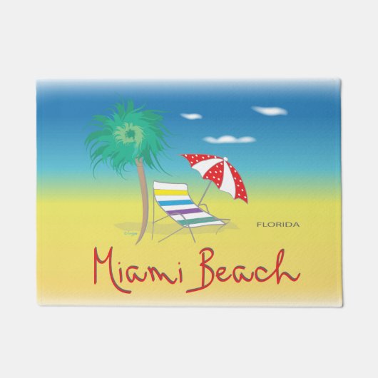 Miami Beach, Florida, Cool Fußmatte (Vorderseite)