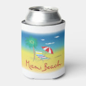 Miami Beach, Florida Cooler Spaß Dosenkühler (Kanne Vorderseite)