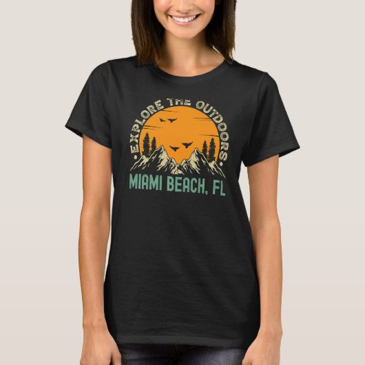 Miami Beach, Florida - Erkunden Sie die Umgebung u T-Shirt (Vorderseite)