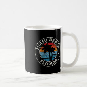 Miami Beach Florida Fl Vintag Graphic Retro 70er Kaffeetasse