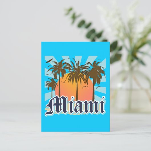 Miami Beach Florida FLA Postkarte (Stehend Vorderseite)