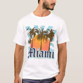 Miami Beach Florida FLA T-Shirt (Vorderseite)