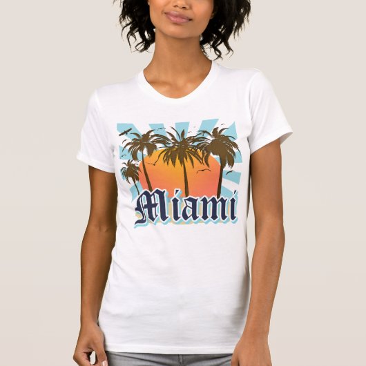 Miami Beach Florida FLA T-Shirt (Vorderseite)