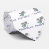 Miami Beach, Florida, Grafik, Cool Krawatte (Gerollt)